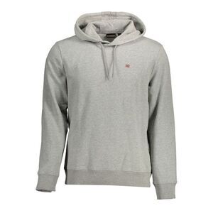 Napapijri Gray Cotton Men's Hoodie